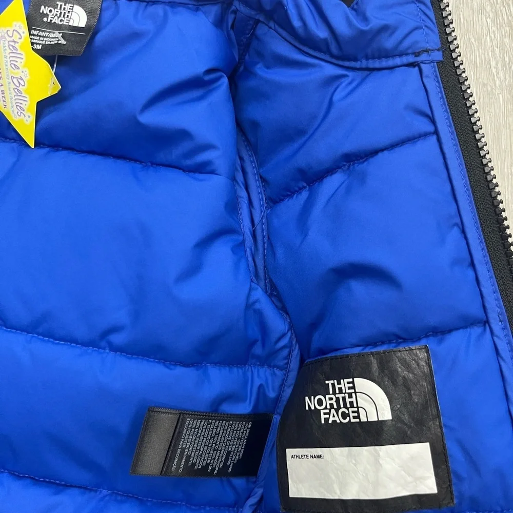 The North Face Blue and Black Infant Puffer Jacket Infant 0-3